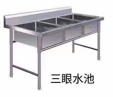 厨房三眼水槽