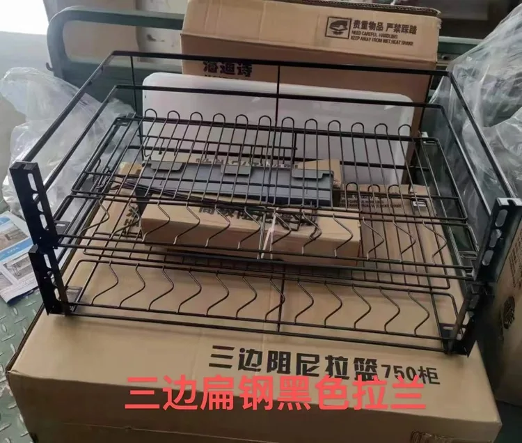 三边扁钢纳米拉篮-黑色