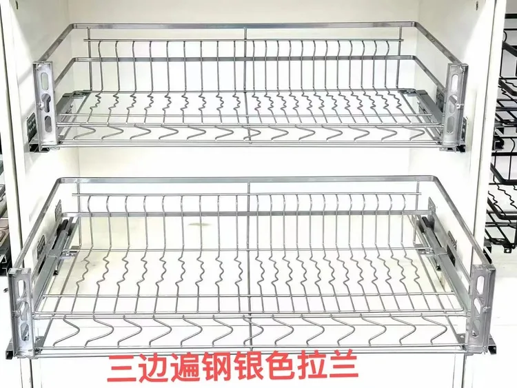 三边扁钢纳米拉篮-银色