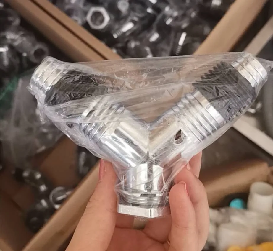 地漏三通 Y型电镀+皮垫